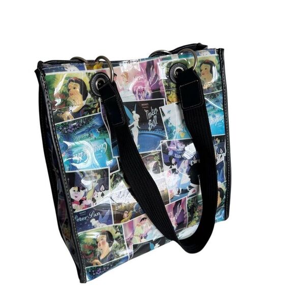 VTG Y2K Disney Tote Bag Movie Scene Alice Snow White Cinderella Tinker Bell - Picture 1 of 10